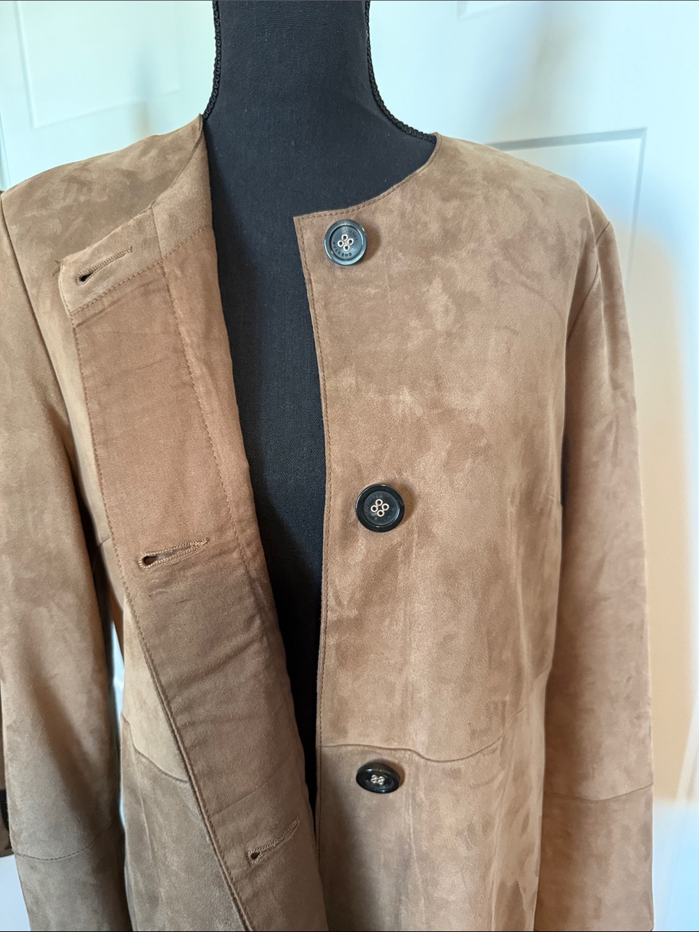 Weekend Max Mara Camel Suede Long Trench Coat - Picture 8 of 13
